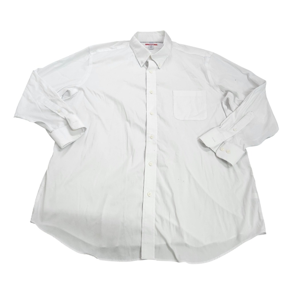 Croft & Barrow Button-Down Mens 17.5 32/33 Classic Fit White No Iron EUC